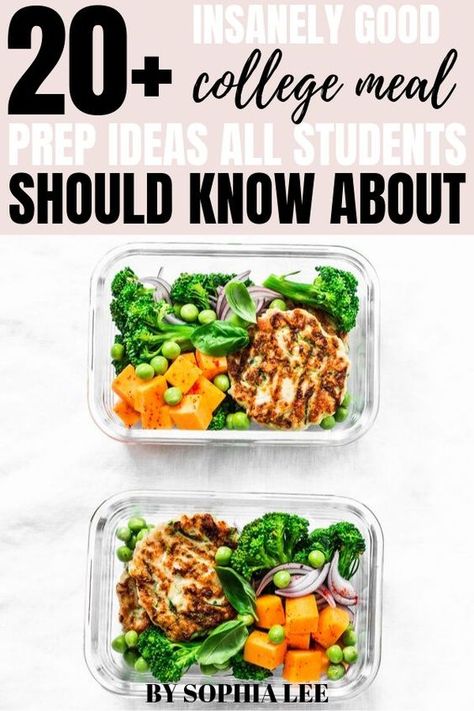 College Meal Planning, College Meal Prep, Uni Meals, College Meal, College Cooking, Healthy College, College Food, Best Meal Prep, Student Recipes