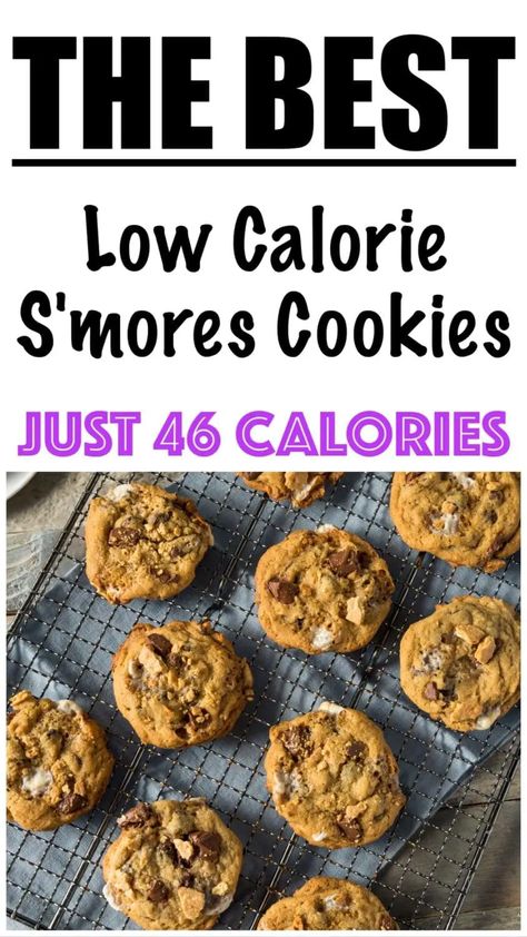 Low Calorie Smores Desserts, Low Calorie Tiramisu, Low Calorie Cookies Recipes, Low Cal Dessert Recipes, Low Calorie Desserts Healthy, Low Calorie Oatmeal Cookies, Low Calorie Chocolate Chip Cookies, Recipes For Muscle Gain, Healthy Low Calorie Desserts