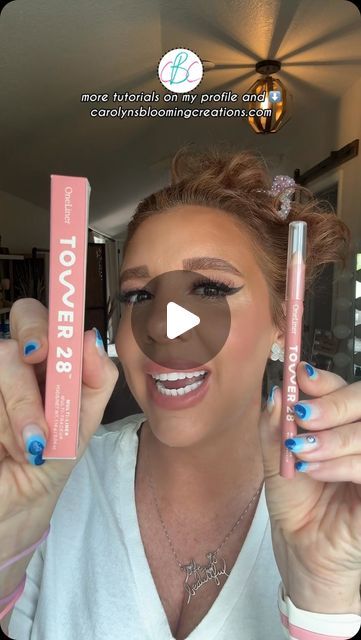 DIY | Recipes | Tutorials on Instagram: "My One Liner by Tower 28 tutorial …it’s a unique multipurpose makeup product! #oneliner #tower28 #tower28beauty #makeuphacks #makeuptutorial #eyeshadow #blushhack #lipliner #liptutorial #crueltyfreemakeup #nudemakeup" Recipes Tutorials, Tower 28, Lip Tutorial, Makeup Product, Nude Makeup, Diy Recipes, Cruelty Free Makeup, One Liner, Art Tips