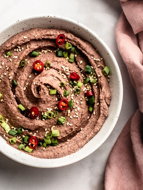 Adzuki Bean Hummus Azuki Bean Recipes, Adzuki Bean Recipe, Macrobiotic Recipes, Bean Hummus, Azuki Bean, Adzuki Beans, Vegetable Fried Rice, Healthy Vegetable, B Vitamins