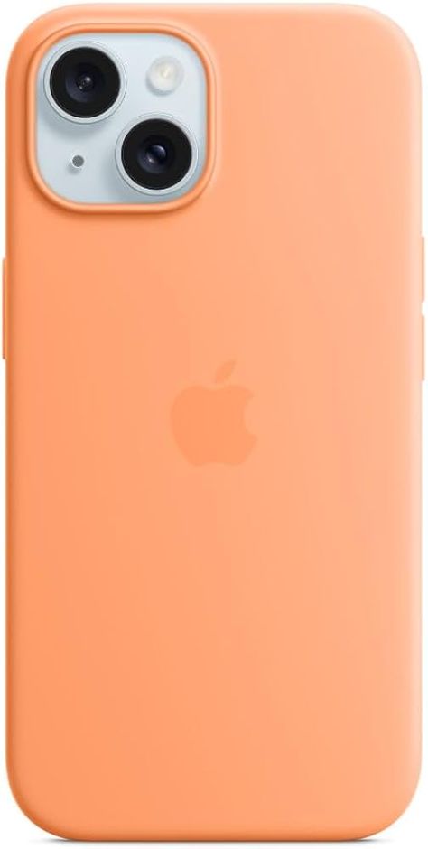 Amazon.com: Apple iPhone 15 Silicone Case with MagSafe - Light Pink : Cell Phones & Accessories Orange Phone Case, Orange Phone, Orange Sorbet, Apple 6, Silicone Iphone Cases, Apple Iphone 5s, Apple Cases, Buy Apple, Cellular Phone