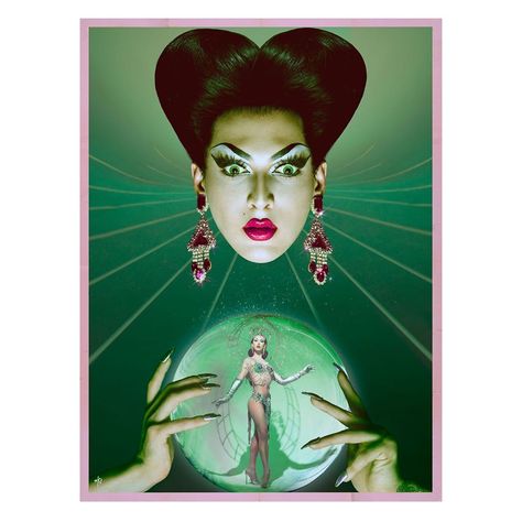 Franz Szony on Instagram: “New work with the great and powerful @violetchachki.  Be sure to see her upcoming one woman show.” Franz Szony, Graphic Design Edit, Art Deco 20s, One Woman Show, Violet Chachki, 20s Party, Design Edit, Sister Sister, Pulp Art