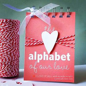 The Alphabet Of Our Love, Alphabet Of Our Love, Journal Alphabet, Homemade Gifts For Girlfriend, Saint Valentin Diy, Deployment Gifts, Marriage Anniversary, Anniversary Ideas, Valentine Wedding