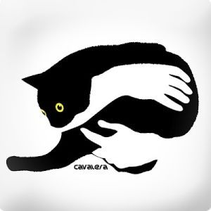 Silhouette Chat, Negative And Positive Space, Negative Space Art, Art Spatial, Bw Art, Tattoo Illustration, Car Illustration, Art Et Illustration, Cats Illustration