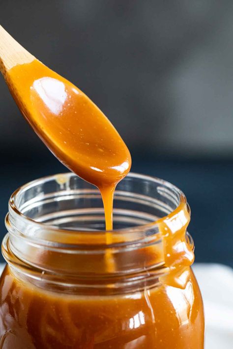 Salted Caramel Sauce - Taste and Tell Caramel Sauce With Milk, Vegan Bbq Sauce Recipe, Vegan Bbq Sauce, Easy Salted Caramel, Bourbon Caramel Sauce, Vegan Sauce, Vegan Dips, Butterscotch Sauce, Homemade Caramel Sauce