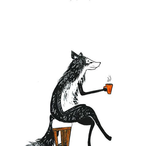 Coffee print Coffee gifts Art Coffee lovers gifts Fox Fox Drinking Coffee, Animals Drinking Coffee, Fox Sketch, Coffee Drawing, Coffee Illustration, Wine Art, Coffee Print, Art Coffee, Book Illustrations