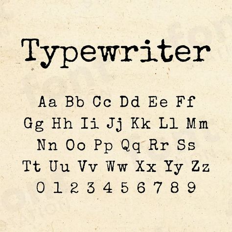 Take a look at our Typewriter font, inspired by the Vintage Writing Machine font. This font is compatible with Cricut, Canva, Microsoft Word, Silhouette and more. Journal Fonts Ideas, Typewriter Number Font, Typewriter Font Numbers, Fonts With Numbers And Letters, Writing Fonts For Tattoos, Computer Fonts Alphabet, Type Machine Font, Fonts For Wood Burning, Free Font Alphabet