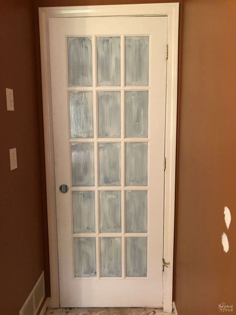 Painting French Doors, Paint French Doors, Doors Painting, Clean Headlights, Painted French Doors, Painting Doors, Old French Doors, Decorating Garden, Painting On Glass Windows