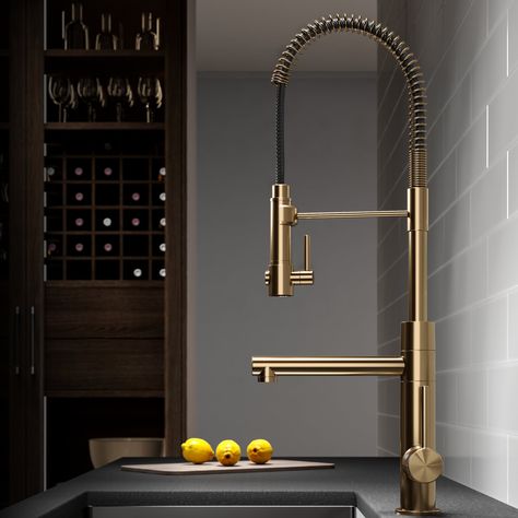 Gold kitchen accessories