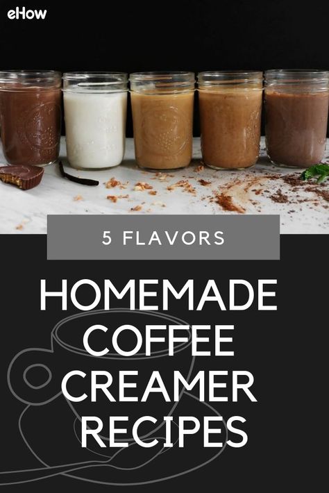 Coffee Creamer Recipes, Homemade Coffee Creamer Recipe, Diy Coffee Creamer, Flavored Coffee Creamer, Homemade Coffee Creamer, Coffee Creamers, Coffee Creamer Recipe, Creamer Recipe, Flavored Coffee