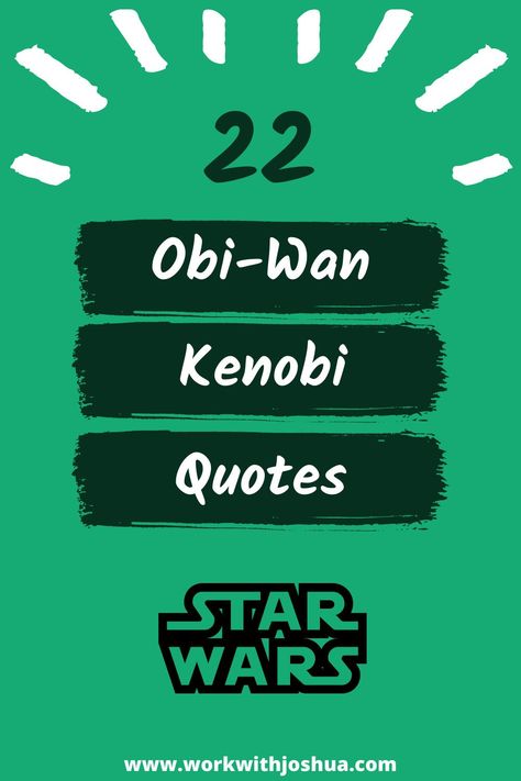 Star Wars fans rejoice! Here are 22 great quotes by Obi-Wan Kenobi. Obi Wan Quotes, Obi Wan Kenobi Quotes, Star Wars Quotes Inspirational, Quotes From Star Wars, Star Wars Quotes, Master Yoda, Jedi Knight, Jedi Master, The Old Republic