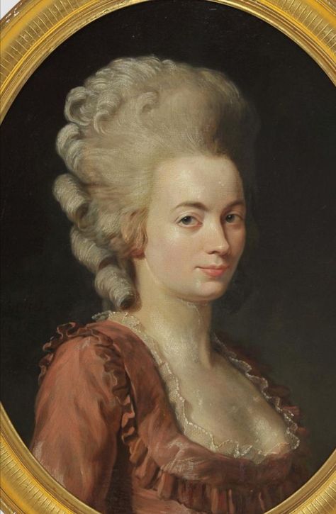 1770s Hairstyles, 18th Century Hair, Rococo Aesthetic, 18th Century Art, Historical Hairstyles, 18th Century Portraits, 18th Century Paintings, Historical Clothes, Royal Aesthetic