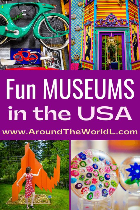 Useful list of lesser-known cool, fun museums in the U.S. that are good for both kids and adults. Collections and exhibits for art, education, and a great time! #museums #travel #familytravel #USA #learning #kids Best Us Vacations, Fun Museum, Cool Museums, Unique Museums, Traveling Hacks, 7 Seas, Mentally Healthy, Summer Vacation Spots, Travel America