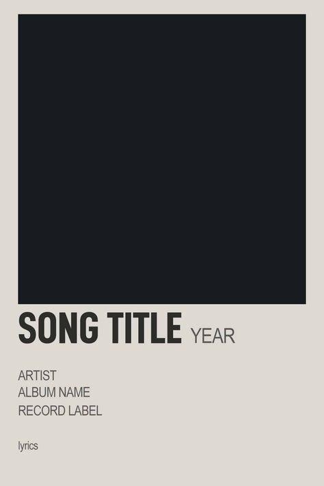 Song poster card template Simplistic Posters, Sunshine Songs, Movie Poster Template, Alt Posters, Polaroid Template, Music Poster Ideas, Logo Design Video, Information Poster, Polaroid Frame