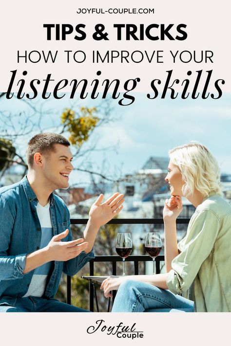 Listening is a difficult skill to master. It takes patience, concentration and practice. Listening is the key to understanding your partner's needs and desires. If you want to improve on your listening skills, here are some helpful tips. Conversation Games, Better Listener, Art Of Listening, Communication Is The Key, Good Listening Skills, The Art Of Listening, Conversation Starters For Couples, Good Listener, Relationship Stuff