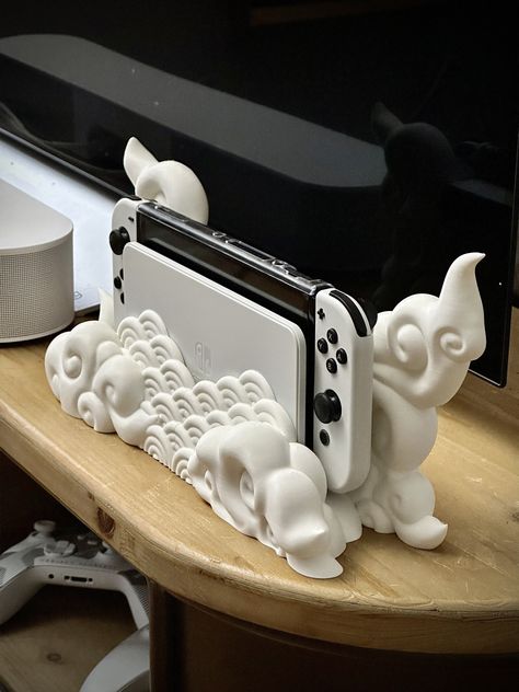 3d Printed Switch Stand, Switch 3d Print, Diy Controller Stand, 3d Printing Nintendo Switch, 3d Printing Games, 3d Printer Aesthetic, Cool Things To 3d Print Fun, 3d Print Business, 3d Print House