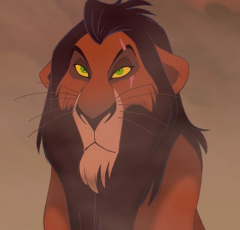 Serious Scar The Lion King. Scar Lion King Aesthetic, Scar Lion King Drawing, Hear Me Out Characters, Scar From Lion King, Scar Rey Leon, Scar The Lion King, The Lion King Scar, Iconic Cartoon Characters, Lion King Simba's Pride