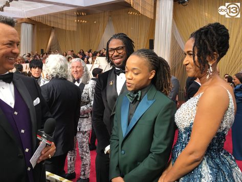 DeAndre Arnold received national attention for dreadlocks, now traveling to LA for Oscars | 6abc.com School Dress Code, Hollywood Boulevard, Acceptance Speech, Gabrielle Union, The Oscars, School Dresses, Simple Stories, Hollywood Walk Of Fame, Walk Of Fame