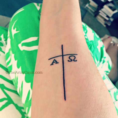 Beginning And End Tattoo, Omega Symbol Tattoo, Alfa Omega Tattoo, Alpha And Omega Tattoo, Omega Tattoo, Greek Symbol Tattoo, Holy Tattoos, I Am The Alpha, Psalm 16 8