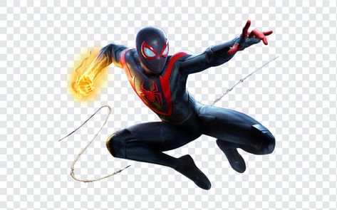 Miles Morales PNG Spider Template, Spiderverse Spiderman, Spiderman Miles, Crown Png, Miles Spiderman, Image Spiderman, Black Spiderman, Aesthetic Letters, Red Crown