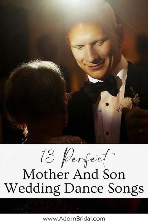 Check out this blog post for some mother son wedding dance song ideas. These mother son wedding songs are sure to bring a tear to your mom’s eye as you create the perfect mother son moment. If you’re wedding planning and need some wedding reception dance songs be sure to check these out. Click the link to find some good mom and son wedding dance songs now. Sons Wedding, Mom And Son Songs, Groom And Mother Dance Songs, Songs For My Son, Songs For Mother Son Dance At Wedding, Mom And Son Wedding Dance Songs, Mom And Son Dance Wedding, Mother And Son Dance Songs Wedding, Mother Of Groom Speech