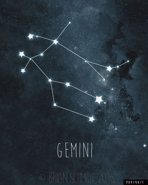 Gemini Constellation Art, Gemini Star Constellation, Watercolor Zodiac, Gemini Wallpaper, Night Sky Wall, Stars Decor, Leo Constellation Tattoo, Gemini Symbol, Gemini Star