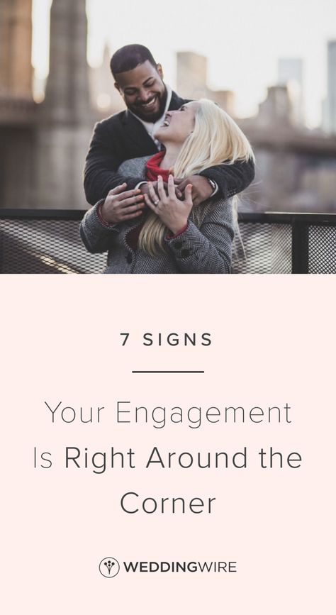 7 Signs Your Engagement Is Right Around the Corner -  Wondering if your engagement is just around the corner? Read seven hints that your partner is about to propose on WeddingWire! {Felix Javier Photography} Advice For The Couple, Engagement Questions, Wedding Favors Unique, Pre Engagement, Reception Ideas Wedding, Proposal Planning, Engagement Tips, Wedding Decorating, Party Favors Wedding