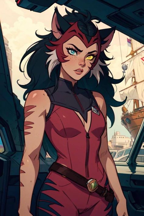 Shera Catra Fanart, Shera Tattoo Ideas, Scorpia She Ra Fanart, Shera Catra X Adora, Catra Short Hair, Evil Adora, Mara She Ra, Scorpia She Ra, Shera Entrapta