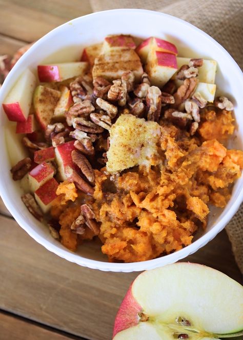 Aip Breakfast Bowl, Mashed Sweet Potato Breakfast, Whole30 Breakfast On The Go, Whole30 Sweet Potato Recipes, Whole 30 Breakfast Bowl, Whole 30 Fall Recipes, Whole 30 Breakfast On The Go, Whole30 Bowls, Whole 30 Recipes Breakfast