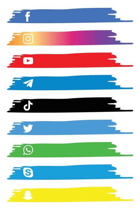 Hand Drawn Social Media Popular Icon Collection. Facebook, Youtube, TikTok, Telegram, WhatsApp, Skyp Social Media Icons Vector, Social Media Icons Free, Facebook Icons, Banner Design Inspiration, Youtube Banner Design, Alphabet Images, Youtube Channel Art, Youtube Design, Instagram Gift