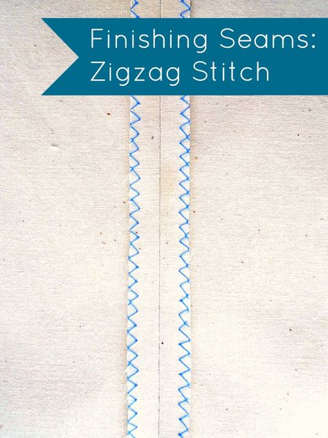 The zigzag stitch on your sewing machine can neaten the seams on your sewing projects and help prevent the fabric from fraying. It's a gr... Overlocker Projects, Finishing Seams, Seam Finishes, Sewing Machine Stitches, Overlock Machine, Serger Sewing, Tilly And The Buttons, Sew Easy, Sewing Stitches