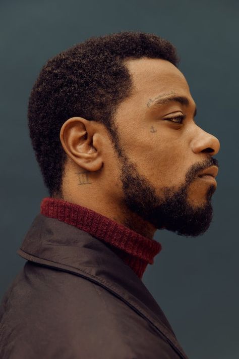 Keith Stanfield, Head Profiles, David Urbanke, Lakeith Stanfield, Single Pose, Sidney Poitier, Black Film, Realistic Portrait, 얼굴 드로잉