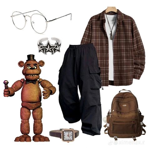 Daycare Outfits, Fnaf Costume, Freddy 2, Fnaf Cosplay, Fnaf Freddy, Look Adidas, Mood Clothes, Character Inspired Outfits, Fandom Outfits