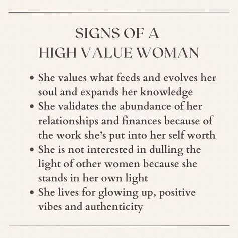 A High Value Woman, High Value Woman, Dear Self, Self Confidence Tips, Journal Writing Prompts, Confidence Tips, Empowerment Quotes, Spiritual Health, Self Care Activities