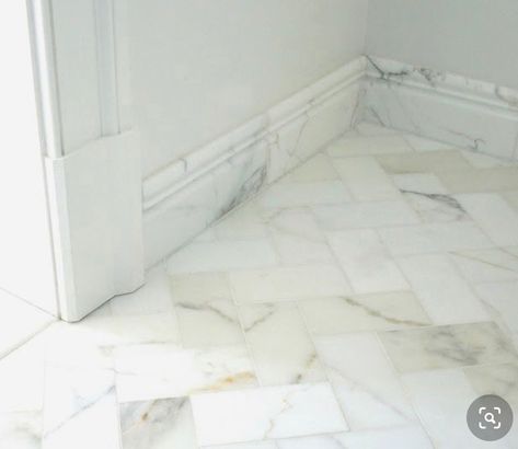 Calcutta Marble Bathroom, Bathroom Mold Cleaner, Bathroom Baseboard, Bathroom Mold, Tile Baseboard, Marble Bathroom Floor, Mold In Bathroom, Remodeling Bathroom, Small Bathroom Renovations