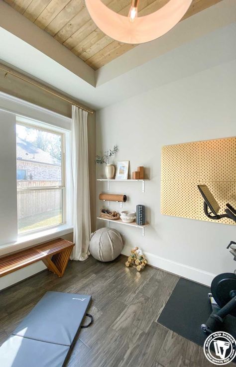 Workout Nook, Workout Room Ideas Home, Small Home Gym Ideas, Home Gym Ideas, Small Home Gym, Workout Room Home, Mini Gym, Gym Room At Home, Home Gym Decor