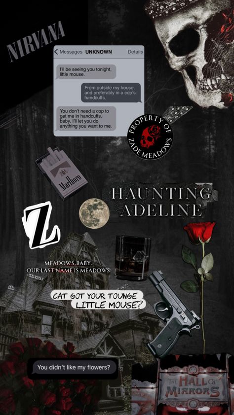 Haunting Adeline 🥀🥀🥀 Haunting Adeline Wallpaper, Haunting Adeline Aesthetic, Adeline Aesthetic, Haunting Adeline, Red And Black Wallpaper, Aesthetic Content, 100 Books To Read, Dark Romance Books, Inspirational Books To Read