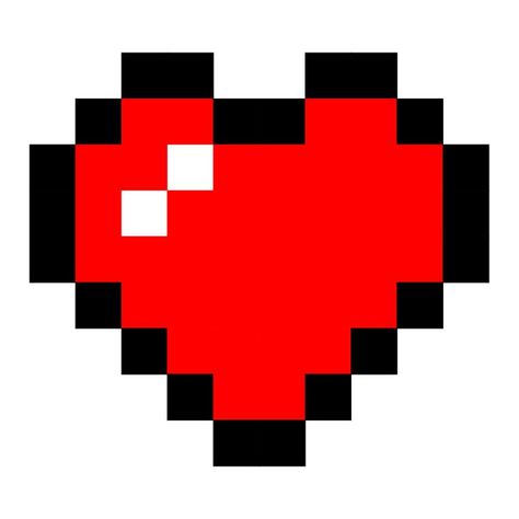 Minecraft Heart, Heart Container, Heart Vinyl, Smiley Happy, Minecraft Drawings, Pixel Heart, Diy Minecraft, Minecraft Decorations, Minecraft Birthday