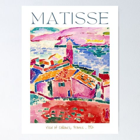 Get my art printed on awesome products. Support me at Redbubble #RBandME: https://www.redbubble.com/i/poster/Henri-Matisse-View-of-Collioure-France-1905-HD-by-Arwen-Art/161078317.LVTDI?asc=u Collioure France, Grade 4, Henri Matisse, Amelie, Art Boards, Sale Poster, Photographic Print, Poster Design, My Art