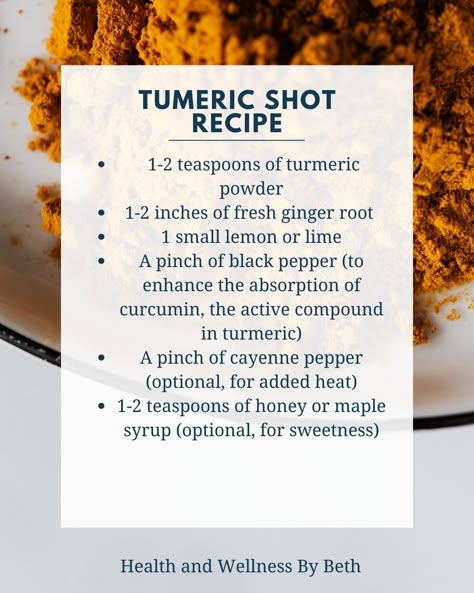 Ginger Shot Recipe, Raw Turmeric, Organic Turmeric Powder, Turmeric Shots, Herbal Remedies Recipes, Skin Diet, Turmeric Recipes, Ginger Shot, Wellness Shots