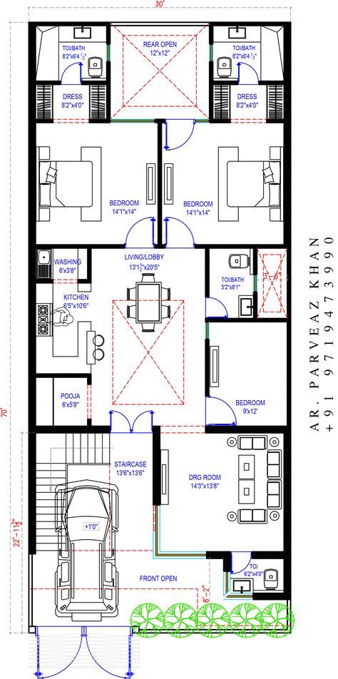 30 X 70 House Plans, 30×70 House Plan, 30x70 House Plans, 30x60 House Plans, 40x60 House Plans, Residential Plan, 10 Marla House Plan, 30x50 House Plans, Sky Textures