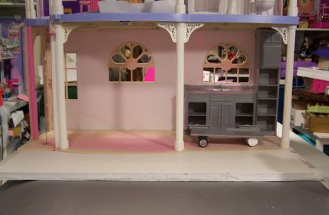 Barbie Townhouse, Townhouse Remodel, Temporary Walls, Walls Painting, Shaky Hands, Sink Lights, Victorian Mansions, Temporary Wall, Work Room