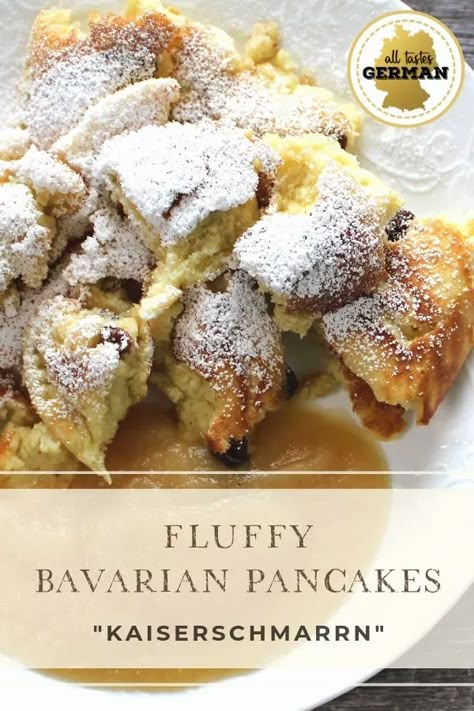 German Breakfast Recipes, Bavarian Food, German Breakfast, German Pancakes Recipe, Swiss Food, Austrian Cuisine, German Food Authentic, Pancake Dessert, German Cooking