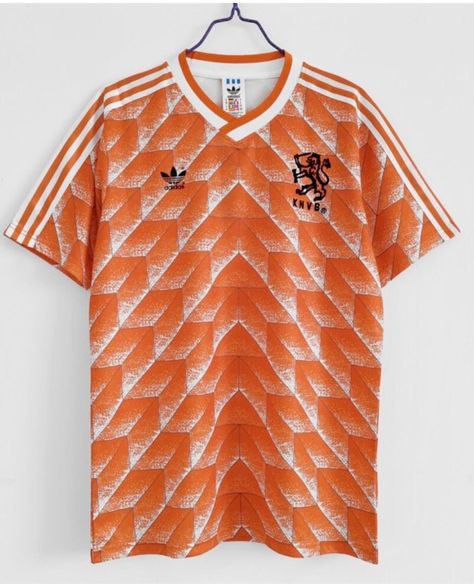 Retro Holland Football Shirt Adidas Sponsor Retro Football Jersey, Retro Football Shirts, Classic Football Shirts, Classic Football, Retro Football, Soccer Shirts, Football Shirt, Soccer Jersey, Football Shirts