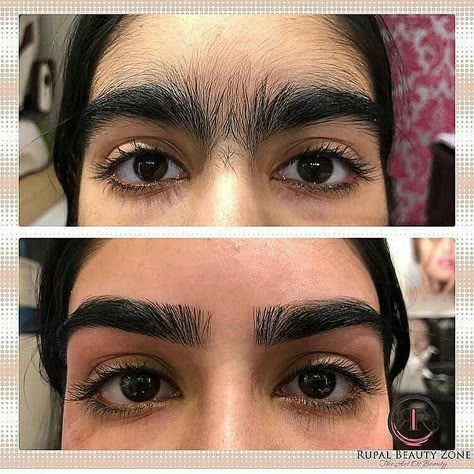 @talentsnetwork -  Wowww  what do u think ??? LIKE & COMMENT  . .  FOLLOW... Eyebrow Threading Before And After, Unibrow Aesthetic, Think Eyebrows, Eyebrow Transformation, Messy Eyebrows, Thick Eyebrow Shapes, Natural Makeup Bridal, Makeup For Photography, Eyebrows For Face Shape