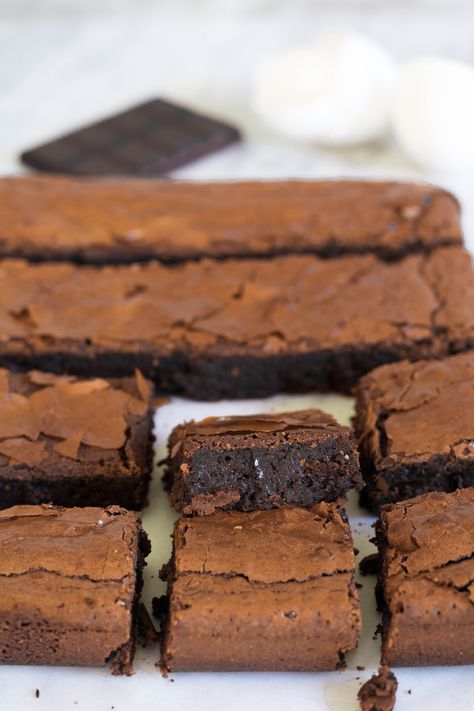 Bakery Style Brownies With no Cocoa Powder+VIDEO+TIPS - Lifestyle of a Foodie Brownie Without Cocoa Powder, Brownies Without Cocoa Powder, Cocoa Powder Brownies, Lifestyle Of A Foodie, Brownies From Scratch, How To Make Brownies, Ghirardelli Chocolate, Video Tips, Homemade Brownies