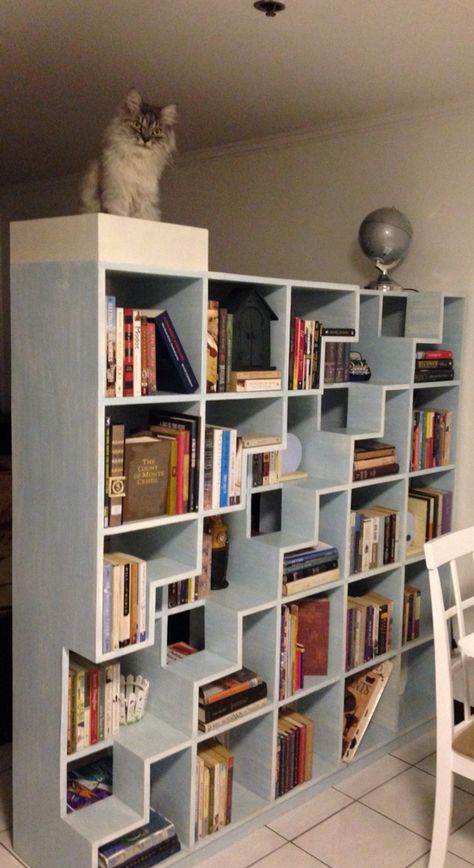 Cat Bookshelves, Bookshelf Cat Tree, Cat Bookshelf, Cat Library, Bedroom Bookcases, Aesthetic Bookshelves, Bookshelf Designs, Modular Bookshelves, Cat Furniture Design