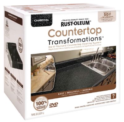 This blog shows their process for using this product.  Would love to do this to our cabinets...along with repainting them and making new doors.  Maybe one day! Rustoleum Countertop Transformations, Rustoleum Countertop, Countertop Refinishing Kit, Countertop Transformations, Countertop Paint Kit, Stickers Amazon, Resurface Countertops, Refinish Countertops, Countertop Kit