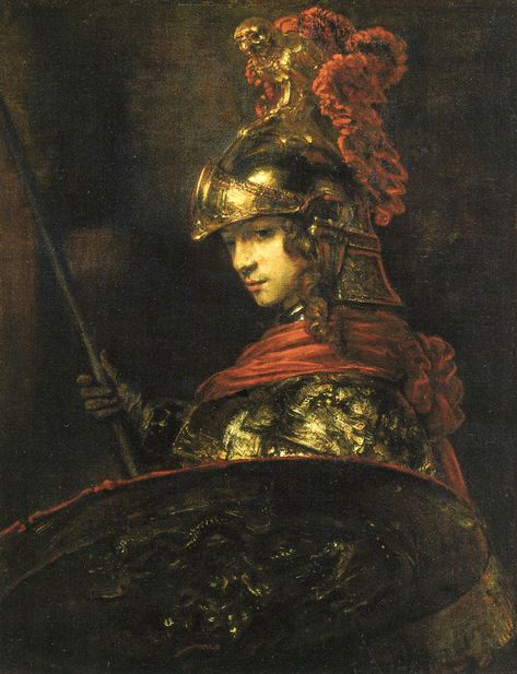 Alexander the Great | Rembrandt’s Man in Armour (1655) and Minerva (c.1655) Rembrandt Art, Pallas Athena, Rembrandt Paintings, Art Baroque, Istoria Artei, Jan Van Eyck, Rembrandt Van Rijn, Hieronymus Bosch, Baroque Art