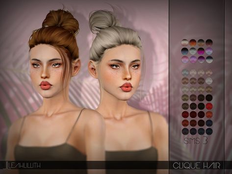 ◇ Messy Bun ◇ Clare Siobhan, Living Room Sims 4, Hairstyles Female, Sims 3 Cc Finds, Sims 4 Black Hair, Cc Sims4, Cc Hair, Sims 4 Cc Kids Clothing, Pelo Sims